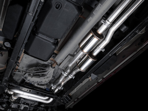 AWE 3015-33530 - 25+ RAM 1500 3.0TT 0FG Catback Touring Exhaust - Diamond Black Tips