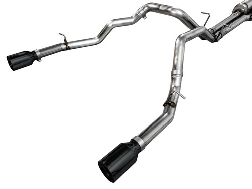 AWE 3015-33530 - 25+ RAM 1500 3.0TT 0FG Catback Touring Exhaust - Diamond Black Tips