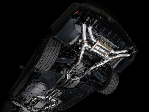 AWE 3025-43436 - 2021+ Cadillac CT4-V Blackwing SwitchPath Exhaust - Diamond Black Tips