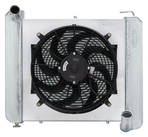Cold Case Radiators CHV711K - 61-62 Corvette Aluminum Performance Radiator 16 Inch Fan Kit