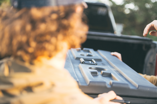 DU-HA 70603 - DÜHA Squad Box with internal latch- The Ultimate Footlocker - Interior / Exterior Portable and Lockable Storage for Pickup Trucks / Jeeps / Various SUV's 