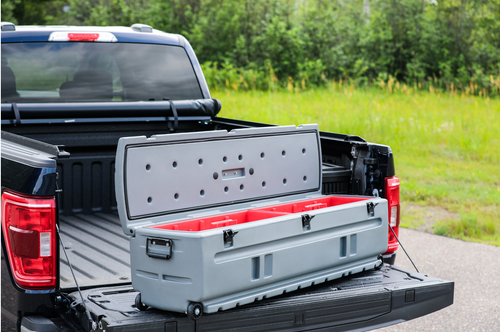 DU-HA 70115 - DÜHA Tote Gun and Gear Truck Storage Box - Heavy-Duty, Portable Rolling Toolbox or Gun Case for SUV's, Vans, Pickup Trucks, and More - Includes Slide Bracket 