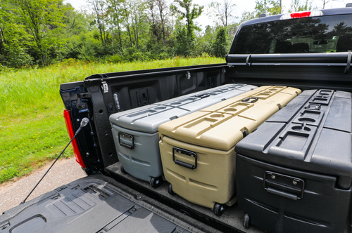 DU-HA 70116 - DÜHA Tote Gun and Gear Truck Storage Box - Heavy-Duty, Portable Rolling Toolbox or Gun Case for SUV's, Vans, Pickup Trucks, and More - Includes Slide Bracket 