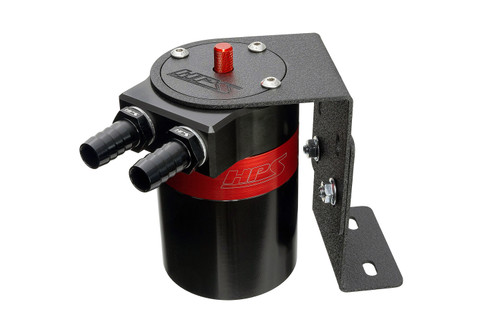 HPS Performance 861-501 - Universal oil catch can kit with brackets, separates oil from PCV system