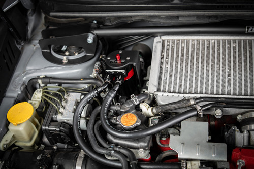 HPS Performance 860-008 - Plug and play oil catch can kit, separates oil from PCV system