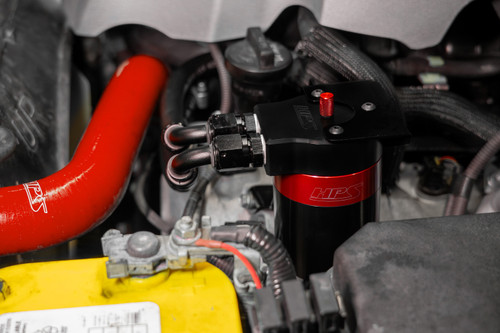 HPS Performance 860-005 - Plug and play oil catch can kit, separates oil from PCV system
