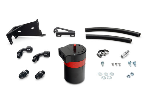 HPS Performance 860-005 - Plug and play oil catch can kit, separates oil from PCV system