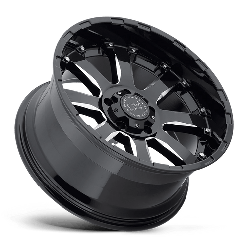 Black Rhino Wheels 1890SRA-28165B22 - Sierra 18X9 Gloss Black W/ Milled Spokes