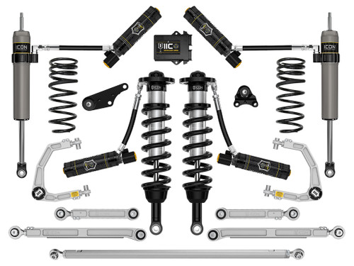 Icon K53303X - 2024-2025 Toyota Tacoma 1.25-3" Lift, Stage 13 Suspension System, Billet, Overland Rear Springs
