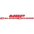 MGP 13008SCV6WH - 4 Caliper Covers Engraved Front and Rear C6 Corvette Poweder Coat Finish, Black Characters