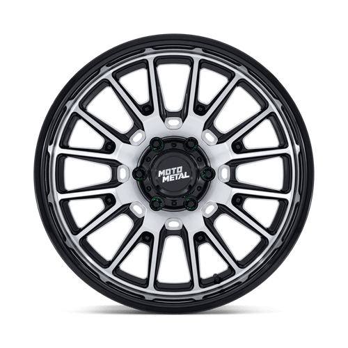 Moto Metal MO814BD20906801 - Mo814 Tekton 20X9 Gloss Black W/ Machined Face