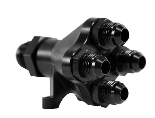 Peterson Fluid 10-1060 - Systems Manifold 5-Way 6 AN x 4 AN x 4 AN x 4 AN x 4 AN