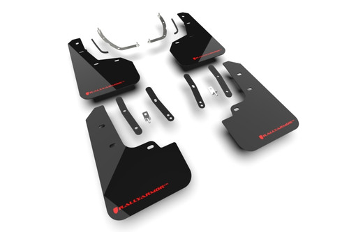 Rally Armor MF135-UR-BLK-RD - 2025+ Hyundai Tucson (Excl. ICE & XRT) Black UR Mud Flap w/ Red Logo