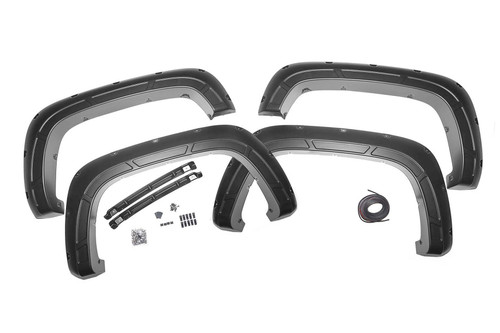 Rough Country S-C12215-GXP - Fender Flares - Sport - GXP Lakeshore Blue - Chevy Silverado 2500 HD/3500 HD (20-24)