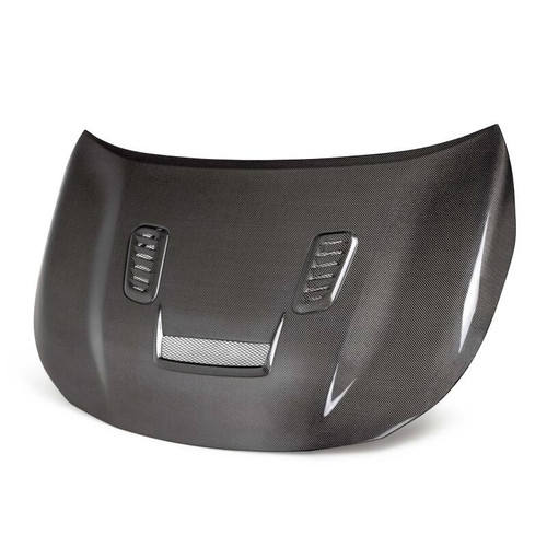 Seibon HD23TYGRCOR-VS-DS - 2023 Toyota GR Corolla VS-Style Double-Sided Carbon Hood  - Gloss Finish