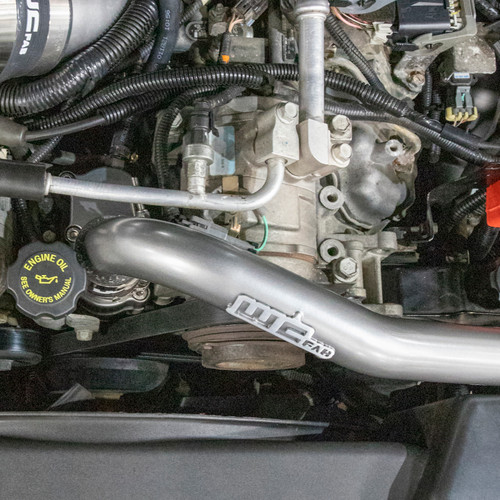 Wehrli WCF100405-GRY - 01-05 Chevrolet 6.6L LB7/LLY Duramax Thermostat Housing & Upper Coolant Pipe Kit - WCFab Grey