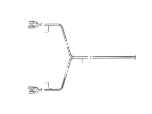 aFe Power 49-37043-P - Takeda 21-24 Kia K5 GT L4-2.5L (t) SS Axle-Back Exhaust System w/ Polished Tips