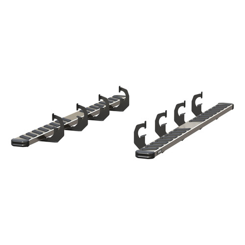 ARIES 2553001 - NovaTrac 6" x 91" Polished Stainless Running Boards, Select Chevrolet, GMC