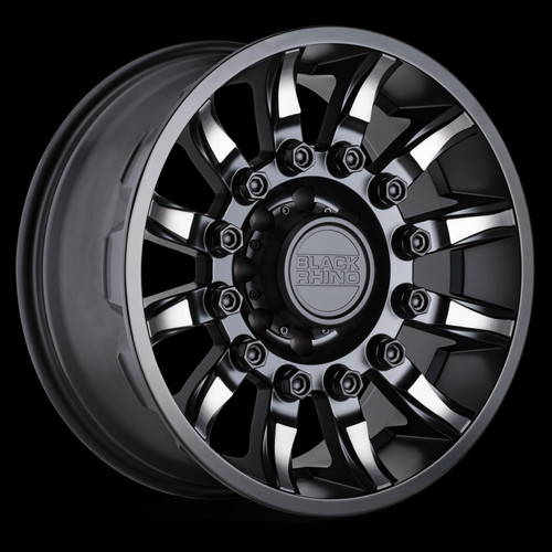 Black Rhino Wheels 1890MSN-88170M25 - Mission 18X9 Matte Black W/ Machined Tint
