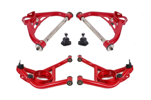 BMR AAK321R - 70-81 GM F-Body / 75-79 GM X-Body Non-Adjustable A-Arm Kit - Red