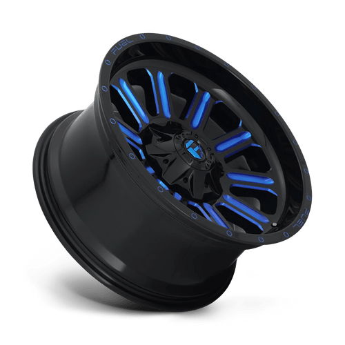 Fuel Wheels D64620909857 - Aluminum Wheels 20X9 Hardline D646 6 On 135/6 On 139.7 Gloss Black/Candy Blue 106.3 Bore 20 Offset Fuel Off Road Wheels Fuel Wheels D64620909857 - Aluminum Wheels 20X9 Hardline D646 6 On 135/6 On 139.7 Gloss Black/Candy Blue 106.3 Bore 20 Offset Fuel Off Road Wheels