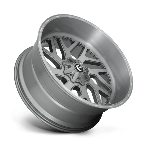 Fuel Wheels D71526201747 - Aluminum Wheels 26X12 Triton Platinum D715 8 On 170 Brush Gunmetal Gray/Clear Tint 125.1 Bore -44 Offset Mesh Spoke Fuel Off Road Wheels