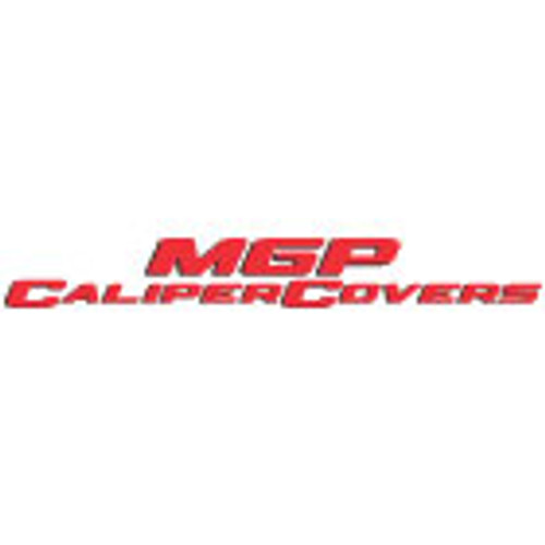 MGP 10256SMGPRD - Set of 4 caliper covers, Engraved Front and Rear: , Red powder coat finish, s