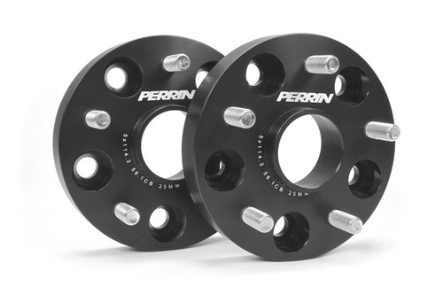 Perrin PSP-WHL-025BK - Subaru 25mm Wheel Spacers 5x114.3 BP w/56mm Hub - Black