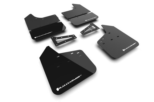 Rally Armor MF141-BLK-WH - 23-25 Chevy Colorado ZR2 Black Mud Flap - White Logo