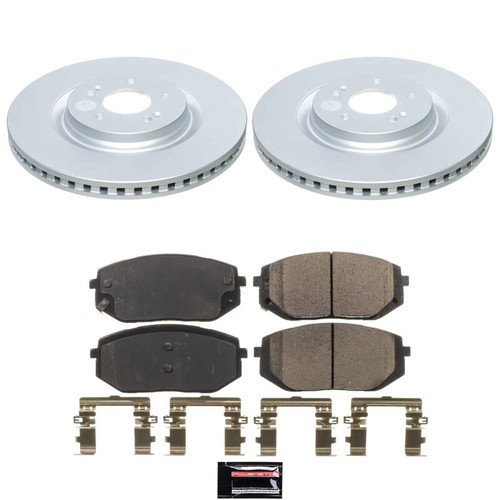 PowerStop CRK9209 - Power Stop 21-23 Hyundai Sonata Front Z17 Coated Brake Kit