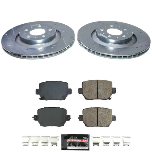 PowerStop K9254 - Power Stop 20-24 Tesla Y Rear Z23 Evolution Brake Kit