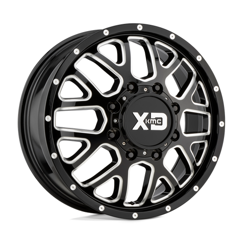XD Wheels XD843208823127 - Xd843 Grenade Dually 20X8.25 Gloss Black Milled