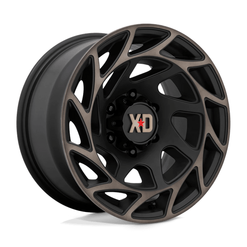 XD Wheels XD86021050618N - Xd860 Onslaught 20X10 Satin Black W/ Bronze Tint