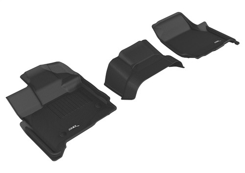 3D MAXpider L1FR10111509 - 2015-2020 Ford F-150 Supercab Kagu 1st Row Floormat - Black