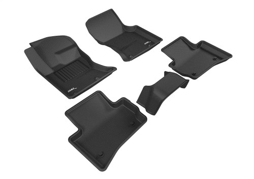3D MAXpider L1JG01201509 - 2017-2020 Jaguar F-Pace Kagu 1st & 2nd Row Floormats - Black