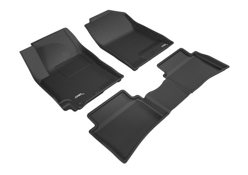 3D MAXpider L1KA04301509 - 2018-2020 Kia Rio/Rio 5-Door Kagu 1st & 2nd Row Floormats - Black