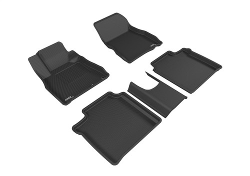 3D MAXpider L1NS08701509 - 2014-2019 Nissan Versa Note Kagu 1st & 2nd Row Floormats - Black