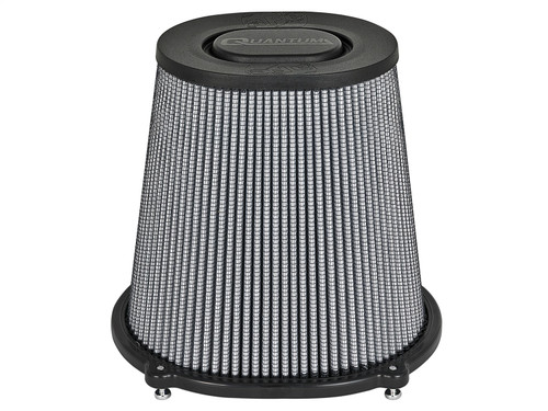 aFe Power 21-90098 - Quantum Pro DRY S Air Filter Flat Top - 5in Flange x 9in Height