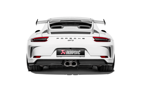 Akrapovic S-PO/TI/8-TP-E-L - 2018 Porsche 911 GT3 (991.2) Slip-On Race Line (Titanium) w/Header/Link Pipes/Tail Pipes
