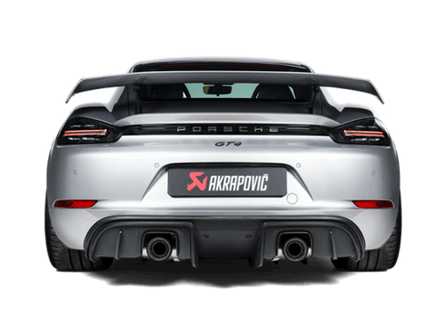 Akrapovic S-PO/TI/18/1 - 2020+ Porsche Cayman GT4 (718) Slip-On Race Line (Titanium) (Req Tips / Option 2)