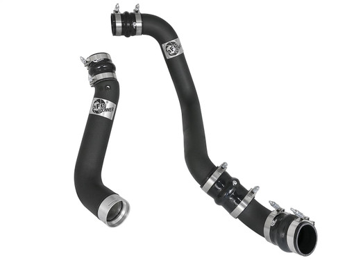 aFe Power 46-20334-B - BladeRunner 3in/3-1/2in Black Intercooler Tubes Hot/Cold 2017 GM Diesel Trucks V8 6.6L (td) L5P