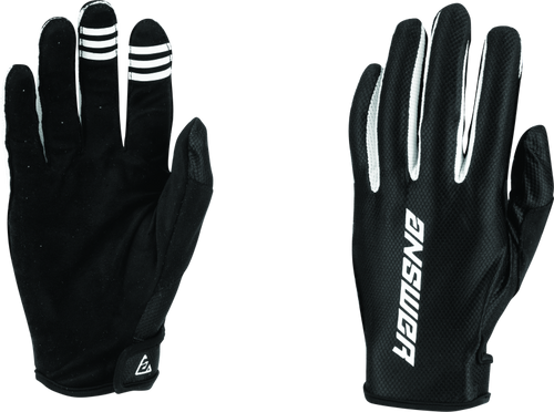 Answer 446566 - Ascent Glove Black/White Youth - Small