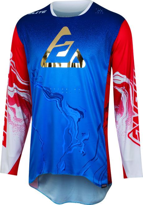 Answer 447458 - 23 Elite Fusion Jersey Red/White/Blue - Small