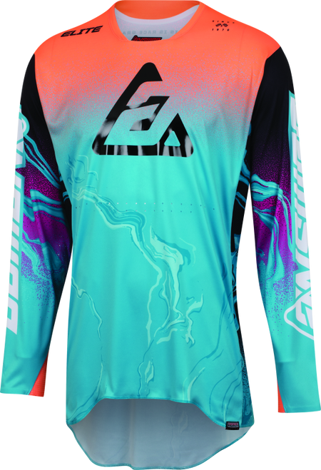 Answer 447627 - 23 Elite Fusion Jersey Astana/Orange/Rhodamine Youth - Small