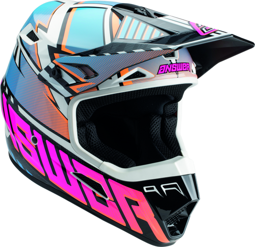 Answer 447724 - AR3 Rapid Helmet Blue/Orange/Rhodamine - Large