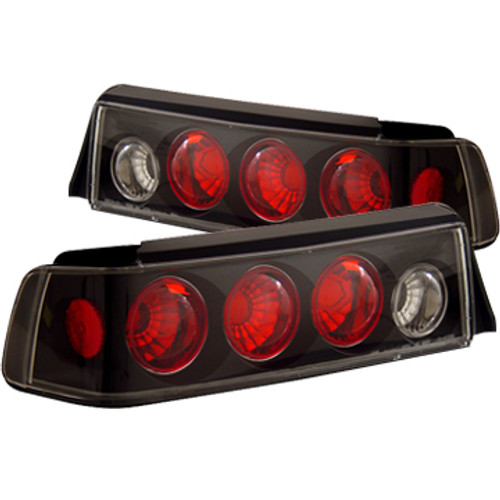 Anzo 221053 - 1988-1991 Honda Civic Taillights Black