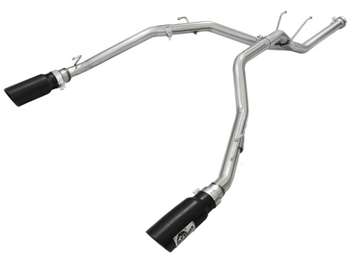 aFe Power 49-42041-B - MACHForce XP DPF-Back Exhaust 2.5in SS with Black Tips 2014 Dodge Ram 1500 V6 3.0L EcoDiesel