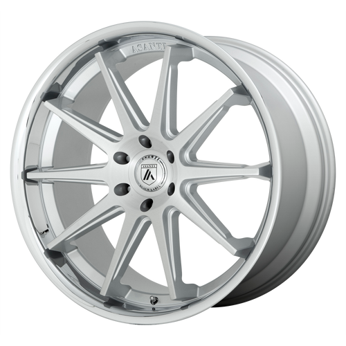 Asanti ABL29-22105230SL - Abl-29 Emperor 22X10 Brushed Silver With Chrome Lip