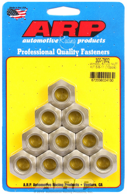 ARP 300-7802 - 5/8-11 Wheel Stud Nut Kit