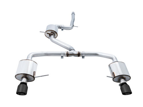 AWE 3015-23062 - 18-21 Volkswagen Jetta GLI Mk7 Touring Exhaust - Diamond Black Tips (Fits High-Flow DP)